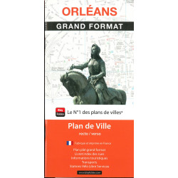 Carte randonnée ORLEANS - GRAND FORMAT