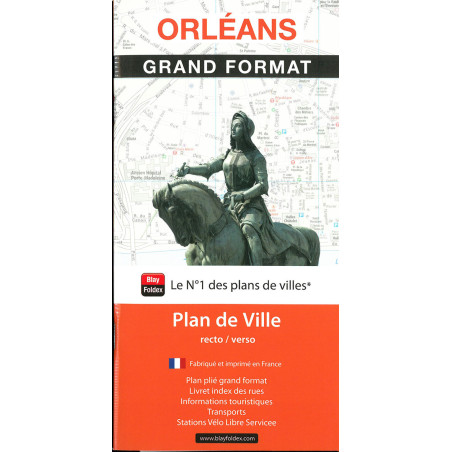Carte randonnée ORLEANS - GRAND FORMAT
