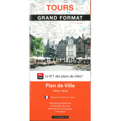 Carte randonnée TOURS - GRAND FORMAT