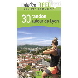 Carte randonnée AUTOUR DE LYON 30 RANDOS