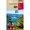 Carte randonnée AIN LES 30 PLUS BEAUX SENTIERS