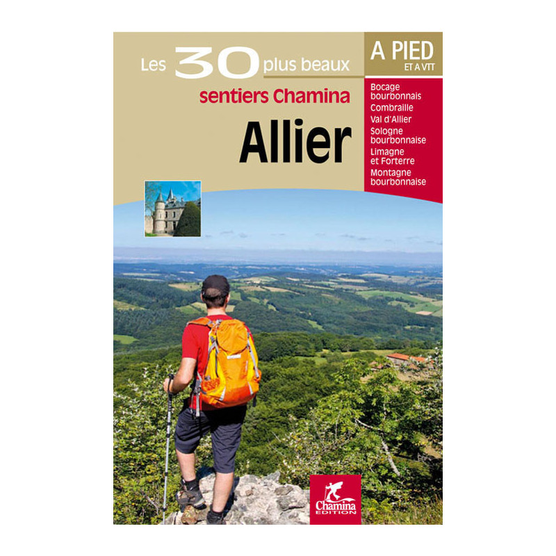 Carte randonnée ALLIER LES 30 PLUS BEAUX SENTIERS