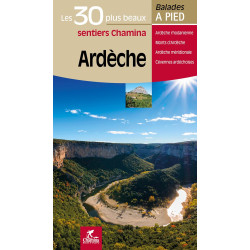 Carte randonnée ARDECHE LES 30 PLUS BEAUX SENTIERS