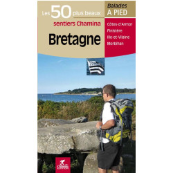 Carte randonnée BRETAGNE LES 50 PLUS BEAUX SENTIERS