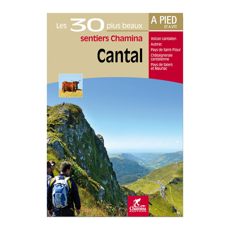 Carte randonnée CANTAL LES 30 PLUS BEAUX SENTIERS