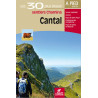 Carte randonnée CANTAL LES 30 PLUS BEAUX SENTIERS