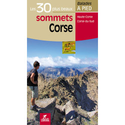 Carte randonnée CORSE LES 30 PLUS BEAUX SOMMETS