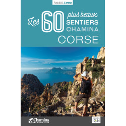 Carte randonnée CORSE LES 60 PLUS BEAUX SENTIERS