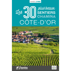 Carte randonnée CÔTE-D'OR LES 30 PLUS BEAUX SENTIERS
