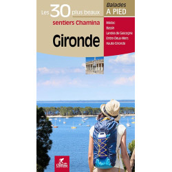 Carte randonnée GIRONDE LES 30 PLUS BEAUX SENTIERS