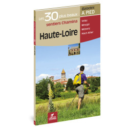 Carte randonnée HAUTE-LOIRE A PIED ET VTT LES 30 PLUS BEAUX SENTIERS