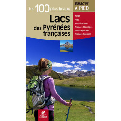 Carte randonnée LACS DES PYRENEES FRANCAISES LES 100 PLUS BEAUX
