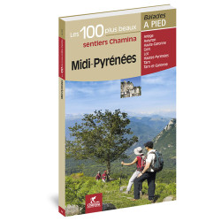 Carte randonnée MIDI-PYRENEES LES 100 PLUS BEAUX SENTIERS