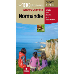 Carte randonnée NORMANDIE LES 100 PLUS BEAUX