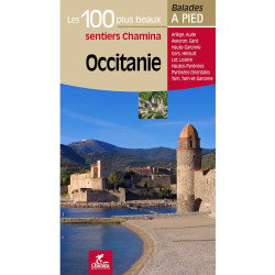 Carte randonnée OCCITANIE LES 100 PLUS BEAUX SENTIERS