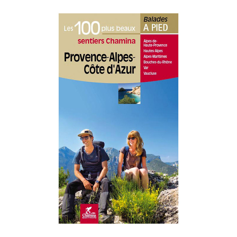 Carte randonnée PROVENCE ALPES COTE D'AZUR LES 100 PLUS BEAUX SENTIERS