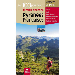 Carte randonnée PYRENEES FRANCAISES LES 100 PLUS BEAUX SENTIERS
