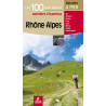 Carte randonnée RHONE ALPES LES 100 PLUS BEAUX SENTIERS