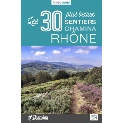 Carte randonnée RHONE LES 30 PLUS BEAUX SENTIERS