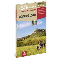 Carte randonnée SAONE-ET-LOIRE LES 30 PLUS BEAUX SENTIERS