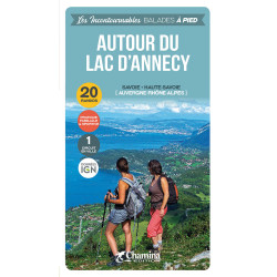 Carte randonnée AUTOUR DU LAC D'ANNECY