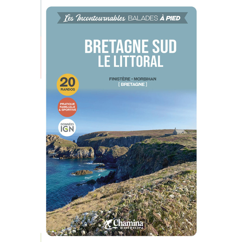 Carte randonnée BRETAGNE SUD - LE LITTORAL
