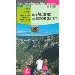 Carte randonnée DE L'AUBRAC AUX GORGES DU TARN