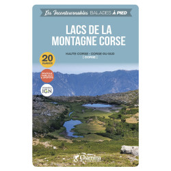 Carte randonnée LACS DE LA MONTAGNE CORSE