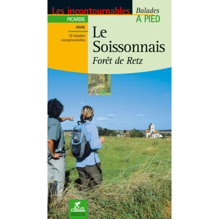 Carte randonnée LE SOISSONNAIS FORET DE RETZ BALADES A PIED