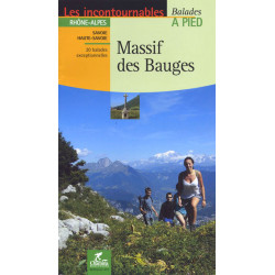 Carte randonnée MASSIF DES BAUGES 20 BALADES EXCEPTIONNELLES