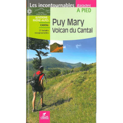 Carte randonnée PUY MARY VOLCAN DU CANTAL A PIED