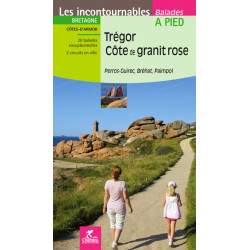 Carte randonnée TREGOR COTE DE GRANIT ROSE