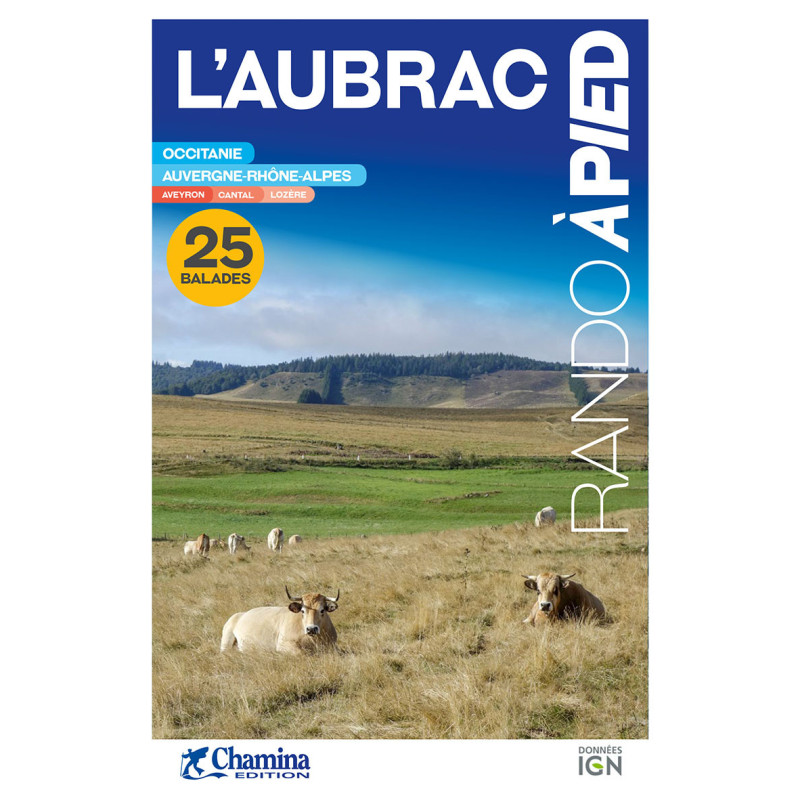 Carte randonnée L'AUBRAC - 25 BALADES