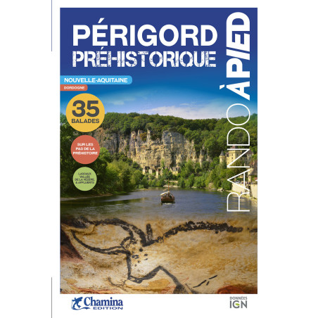 Carte randonnée PERIGORD PREHISTORIQUE RANDO A PIED