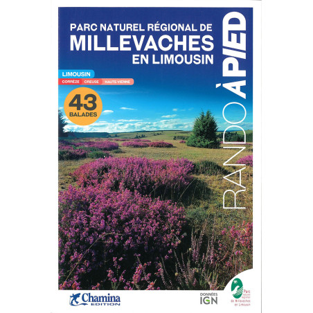 Carte randonnée PNR DE MILLEVACHES