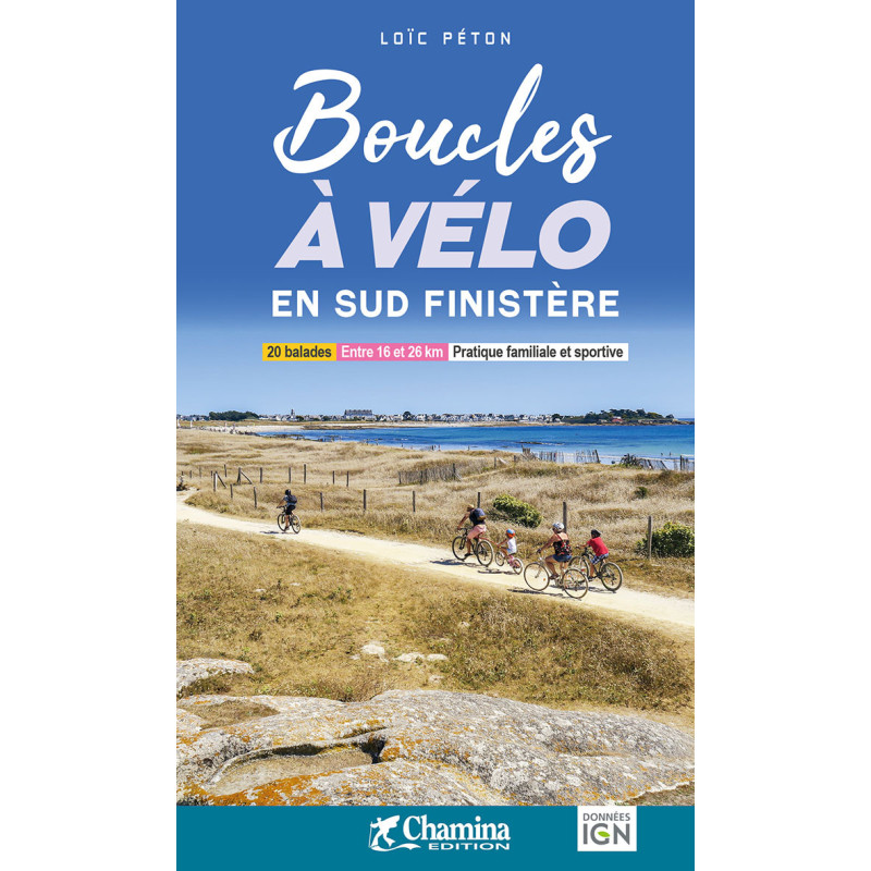 Carte randonnée BOUCLES À VÉLO EN SUD FINISTÈRE Carte randonnée BOUCLES À VÉLO EN SUD FINISTÈRE