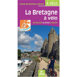 Carte randonnée LA BRETAGNE A VELO -  DE ROSCOFF OU BREST A NANTES LA VELODYSSEE