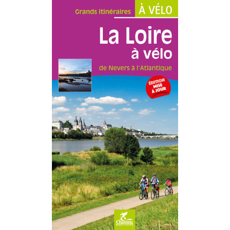 Carte randonnée LA LOIRE A VELO DE NEVERS A L'ATLANTIQUE GRANDS ITINERAIRES