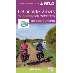 Carte randonnée LE CANAL DES 2 MERS A VELO DE L'ATLANTIQUE A LA MEDITERRANEE