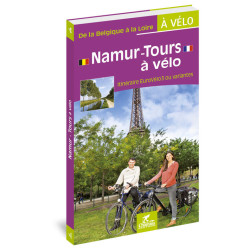 Carte randonnée NAMUR-TOURS A VELO - DE LA BELGIQUE A LA LOIRE A VELO