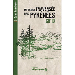 Carte randonnée GR10 MA TRAVERSEE DES PYRENEES C010 - CARNET DE RANDONNEE