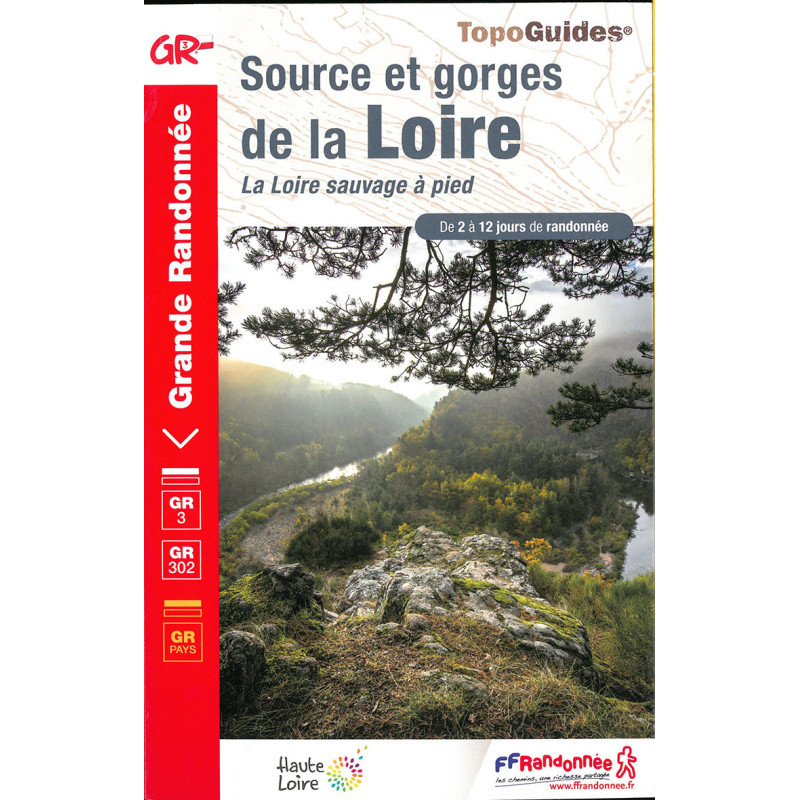 Carte randonnée GR302/GR3 SOURCES ET GORGES DE LA LOIRE 3000