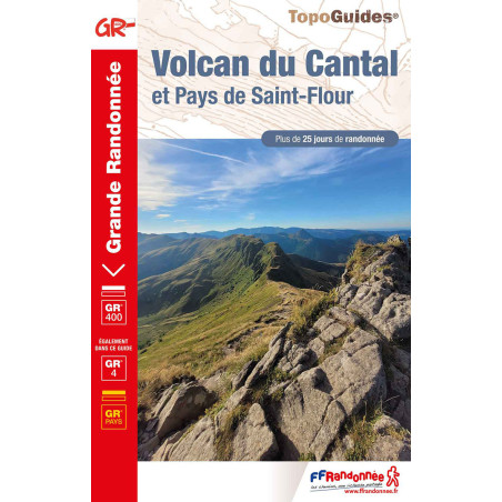 Carte randonnée GR4/GR400 VOLCAN DU CANTAL : PAYS DE ST FLOUR 400