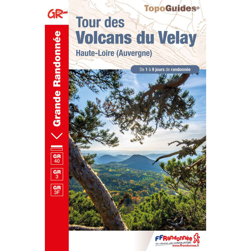 Carte randonnée GR40/GR3/GR3F TOUR DES VOLCANS DU VELAY 425