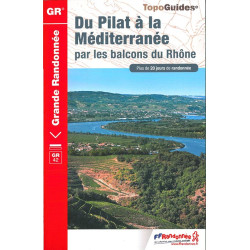 Carte randonnée GR42 BALCONS DU RHÔNE, DU PILAT À LA CAMARGUE 411