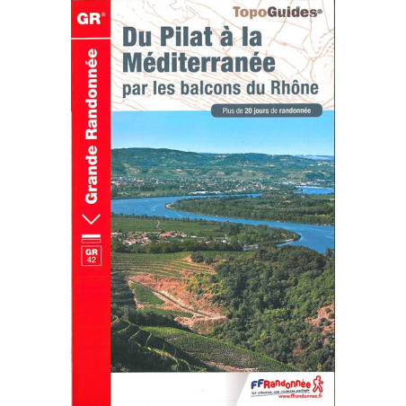 Carte randonnée GR42 BALCONS DU RHÔNE, DU PILAT À LA CAMARGUE 411