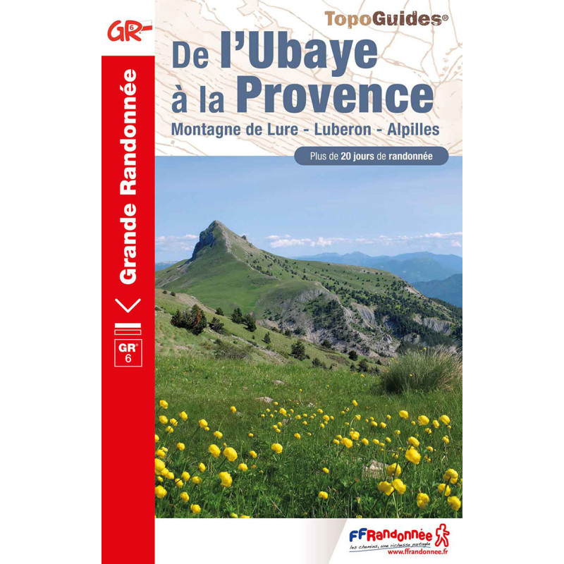 Carte randonnée GR6 DE L’UBAYE A LA PROVENCE 601