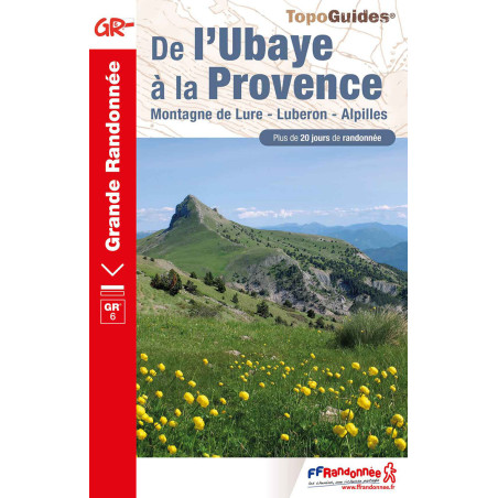 Carte randonnée GR6 DE L’UBAYE A LA PROVENCE 601