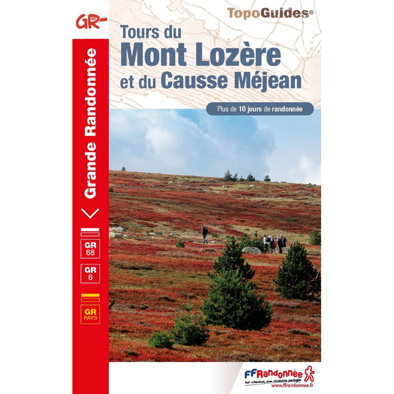 Carte randonnée GR6/GR7/GR68/GR70 TOUR DU MONT LOZERE ET DU CAUSSE MEJEAN 631 Carte randonnée GR6/GR7/GR68/GR70 TOUR DU MONT LOZERE ET DU CAUSSE MEJEAN 631