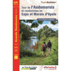 Carte randonnée GR6200 TOUR DE L'AUDOMAROIS ET RANDO CAPS MARAIS OPALE